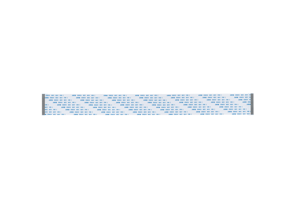 Шлейф 30 pin, 30 см, шаг 1 мм FFC, прямой А