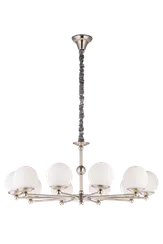 Люстра подвесная NewRgy 8692/10NK NICKEL, 10×40 Вт, никелевая