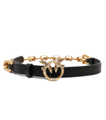 кожаный ремень love day macro chain h2 belt v Pinko - черный(100139 A0F1)