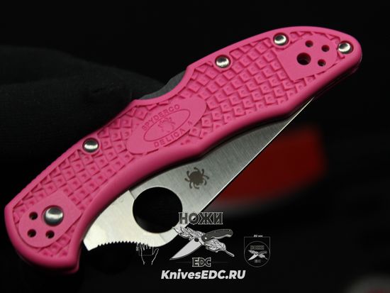 Складной нож Spyderco Delica 4 Lightweight C11FPPNS30V c клинком из стали CPM-S30V, рукоять FRN