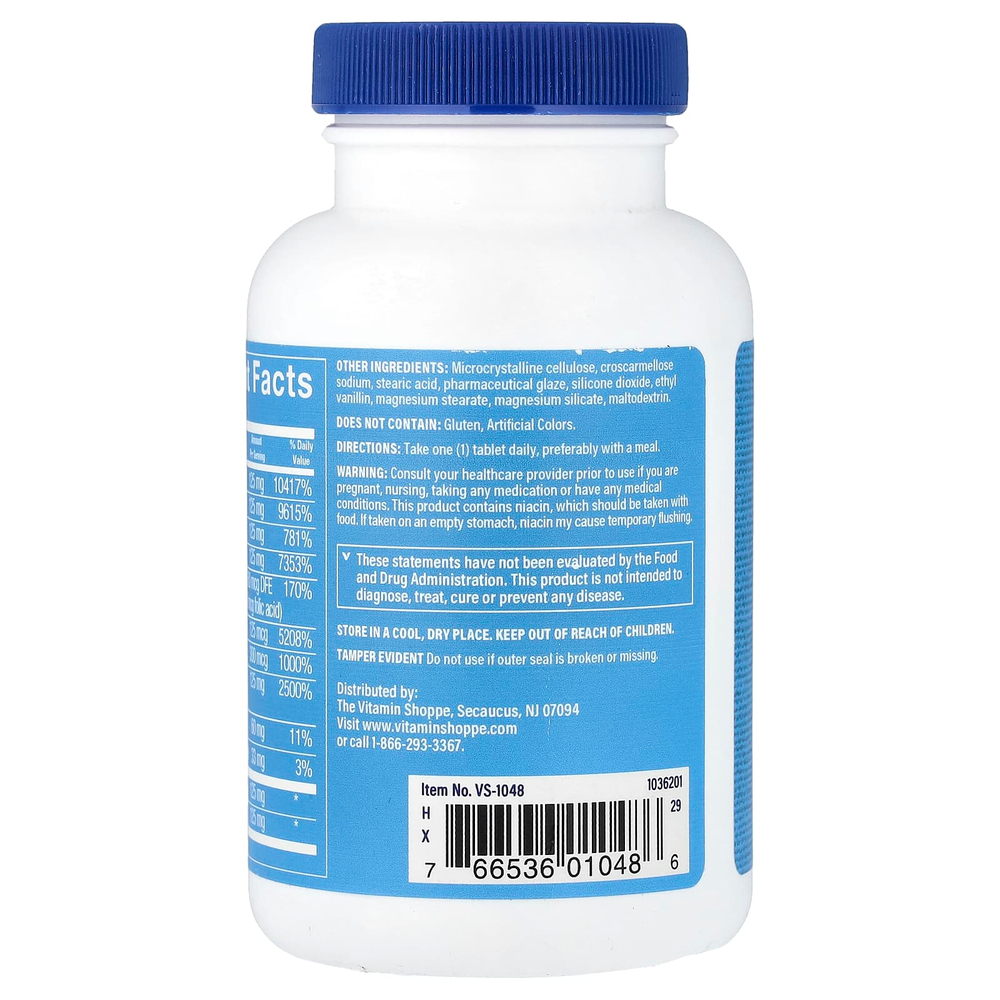 The Vitamin Shoppe, B-Complex 125, витамины группы B, 100 таблеток