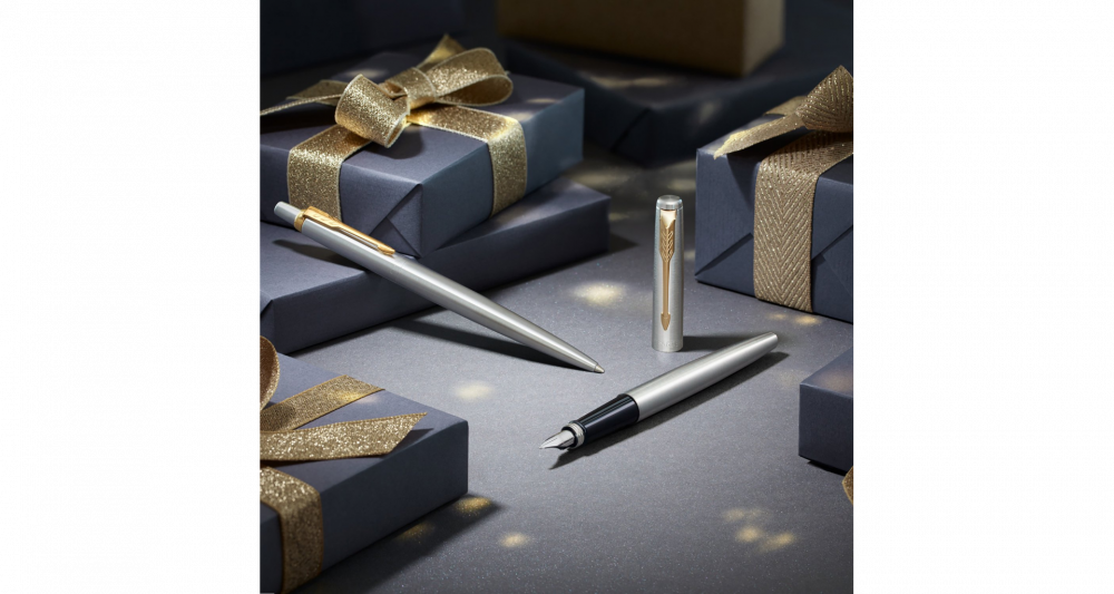 Перьевая ручка Parker Jotter Stainless Steel CT, Mblue
