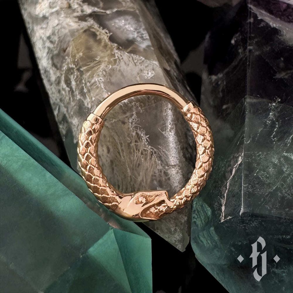 Кликер "Ouroboros" - Розовое золото