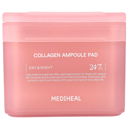 MEDIHEAL, Collagen Ampoule Pad, 100 шт., 170 мл (5,74 жидк. унц.)