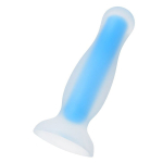 Голубая светящаяся в темноте анальная втулка 10см ToyFa Beyond Kyle Glow 873012