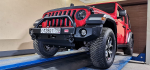Бампер силовой передний Jeep Wrangler JL 2018+ под доп. фары, с центральной защитной дугой