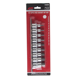 Набор бит-головок 1/2" HEX H4-H14 9 предметов JTC