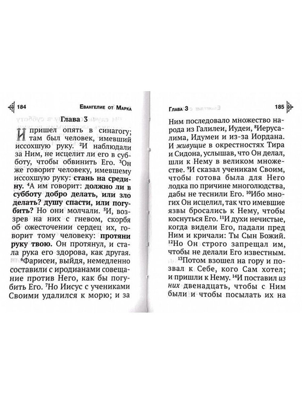 Святое Евангелие с выделенными словами Спасителя, карманный формат (Богослов)