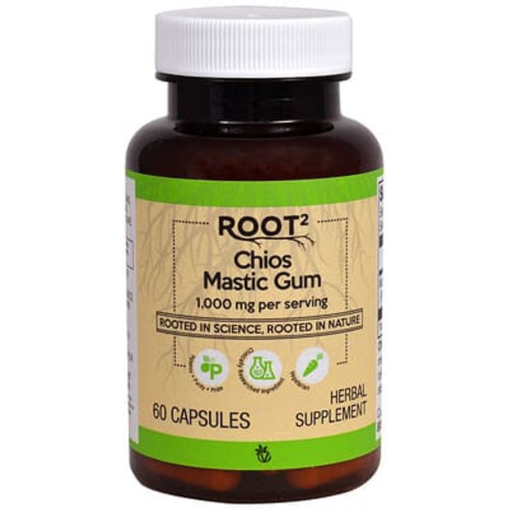 Vitacost, Root2, хиосская мастиковая смола, 60 капсул (500 мг в 1 капсуле)