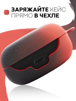 Чехол КАРТОФАН для Samsung Galaxy Buds 2;Samsung Galaxy Buds Live;Samsung Galaxy Buds Pro оптом (арт. SS-BUDS-LIVE-G-BLACK-RED)