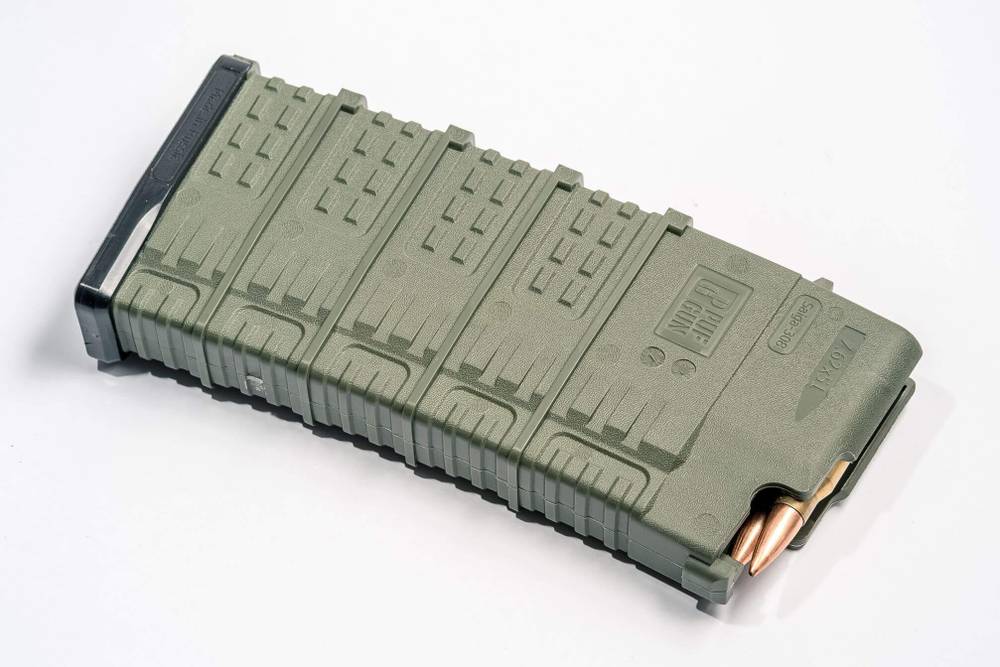 Магазин PufGun для Сайга-308, .308 Win, 25 патронов, оливковый