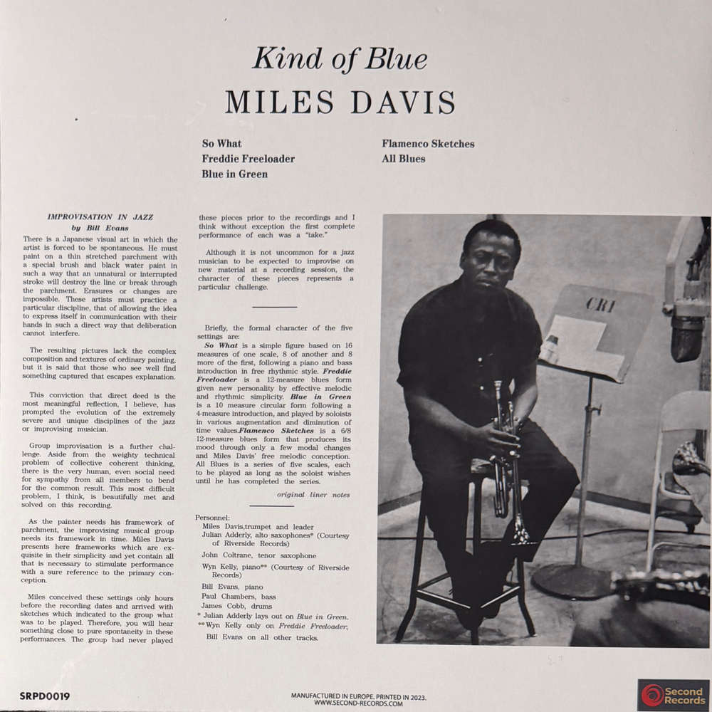 Miles Davis ‎– Kind Of Blue (Европа 2025г.)