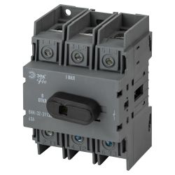 Выключатель-разъединитель ВНК-32-31130 ЭРА PRO mvr20-3-063E 3П 63А с установленной фронтальной рукояткой управления | Электротовары