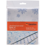 Дизайнерская канва Bestex 30*30 см (Снежинки)