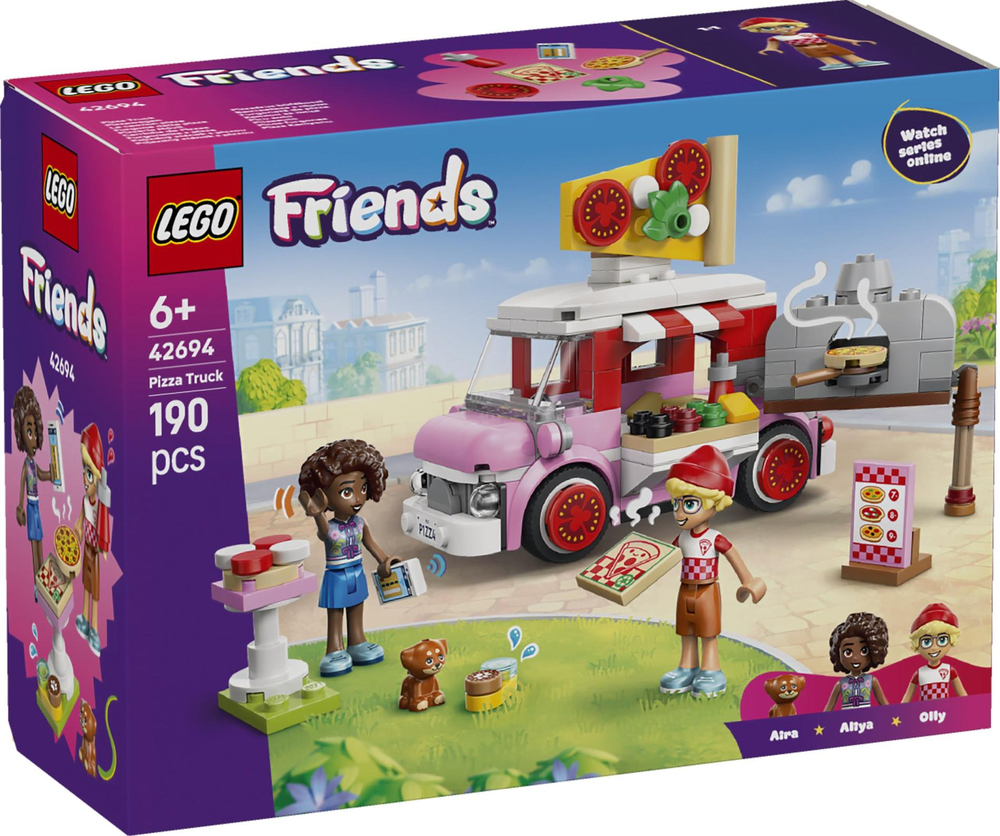 Конструктор Лего Френдс Грузовик для перевозки пиццы 42694 | LEGO Friends Pizza Truck | грузовик модель 190 деталей | 6+