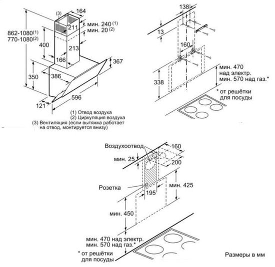 Вытяжка BOSCH DWK065G20R
