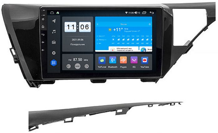 Магнитола для Toyota Camry 70 2017-2020 (без JBL) - AK486R10-MTK-LTE Android 10, SIM-слот