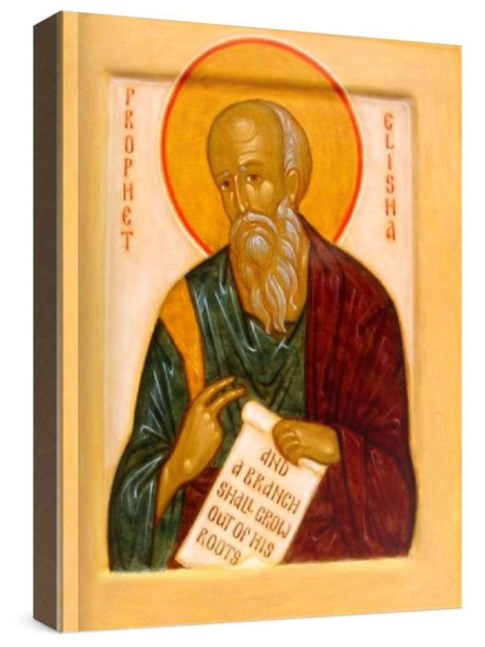 Елисей, пророк (рукописная икона)