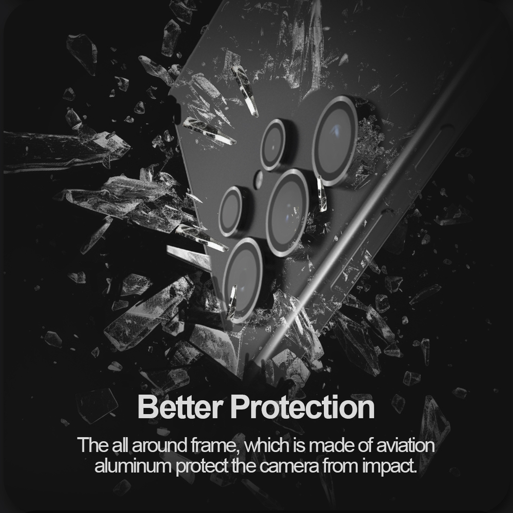 Защитное закаленное стекло от Nillkin на камеру смартфона Samsung Galaxy S24 Ultra, серия CLRFilm Camera Tempered Glass