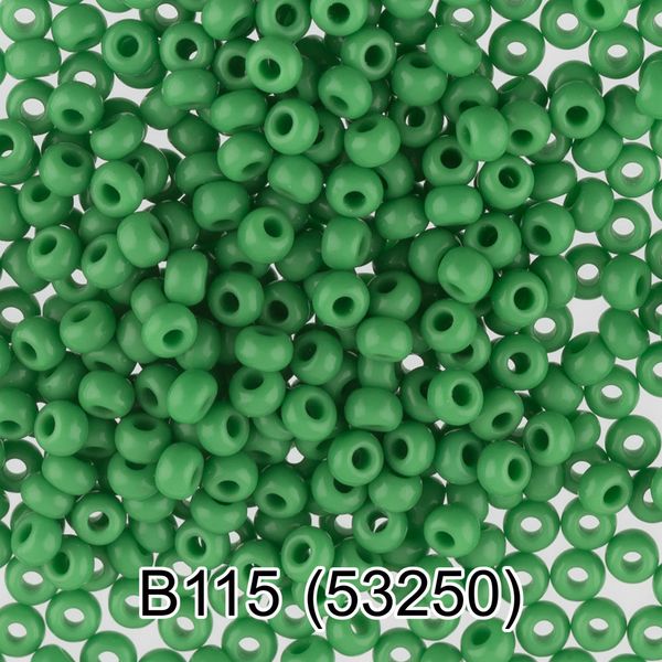 Бисер Gamma 10/0 (2.3 мм), 50 г (10х5 г), B115 св.зеленый, 53250, круглый 2