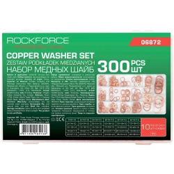 Шайбы медные, набор 300пр. RockFORCE RF-06872