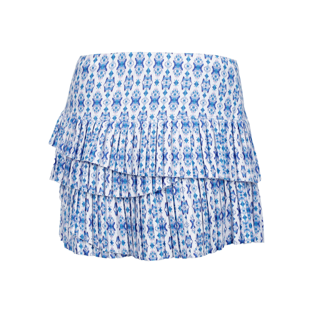 Женская теннисная юбка Lucky in Love Monterey Pleated Scallop Skirt Women - Multicoloured