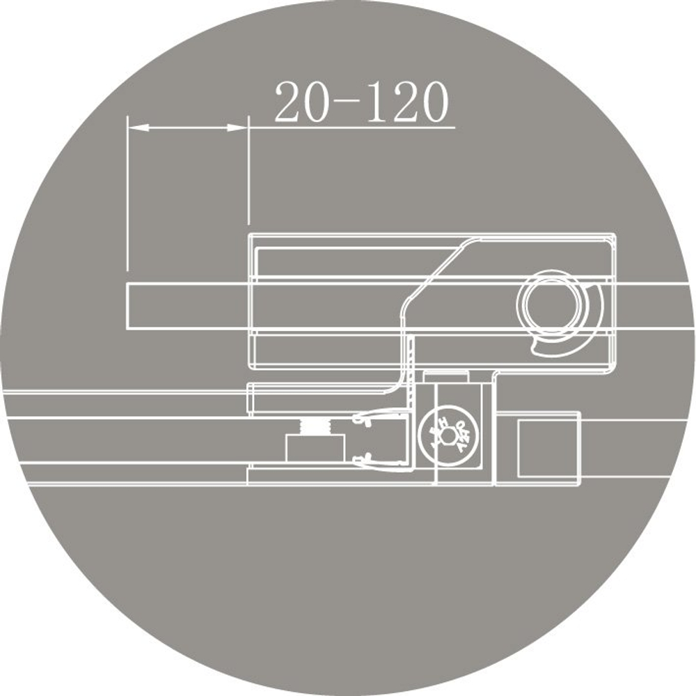 Душевой уголок Cezares SLIDER-AH-1-100-70/80-C-NERO