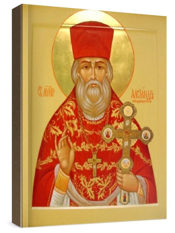 Александр Воздвиженский (рукописная икона)