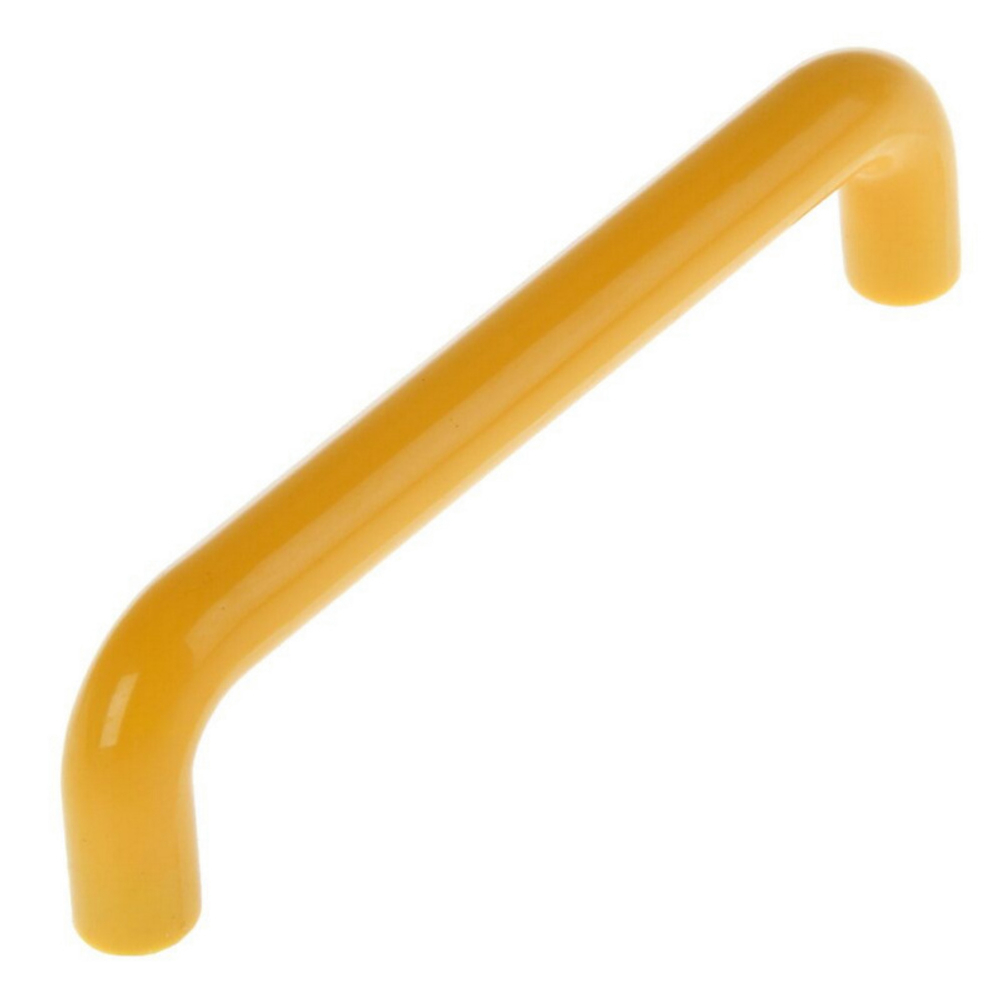 Ручка скоба PLASTIC 009 96мм пластиковая желтая 2603105