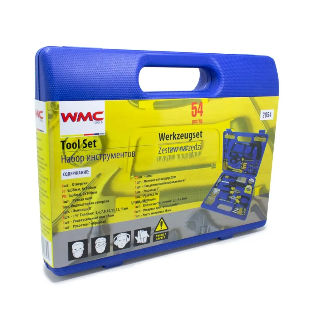 Набор инструментов 54 пр, 1/4'' (6гр.)(5-13мм) WMC TOOLS WMC-2054