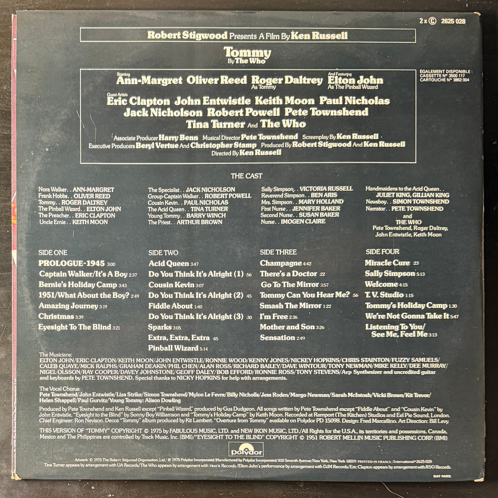 Tommy - Original Soundtrack Recording 2LP (Франция 1975г.)