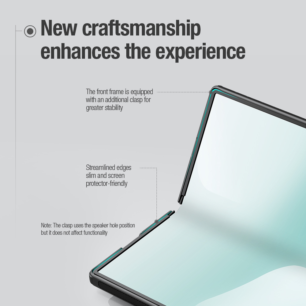Усиленный чехол с поддержкой MagSafe от Nillkin для Samsung Galaxy Z Fold 7, серия Super Frosted Shield Fold Magnetic Case