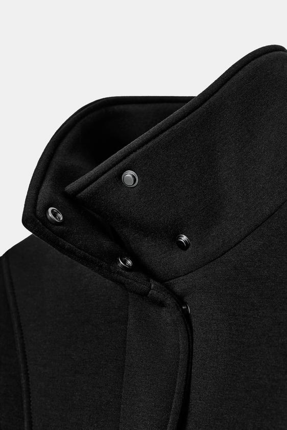 ZARA КУРТКА С ВОРОТНИКОМ-СТОЙКОЙ, ЧЕРНЫЙ
