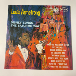 Винтажная виниловая пластинка LP Louis Armstrong Луи Армстронг Disney Songs The Satchmo Way (Япония 1986) (Без Оби)