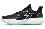 361° Big3 2.0 Cushioning Slip Resistant Breathable Low top Basketball Shoes Men"s Black And White Cyan