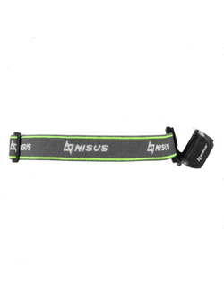 Фонарь налобный NISUS водонепроницаемый 300LM, IPX7, USB