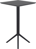 Стол пластиковый барный складной Siesta Contract Sky Folding Bar Table 60, черный