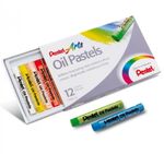 Пастель масляная художественная PENTEL "Oil Pastels", 12 цветов, круглое сечение, картонная упаковка, PHN4-12