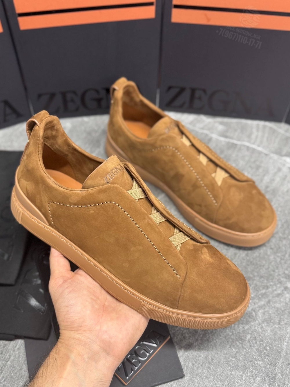 Кеды Zegna Triple Stitch