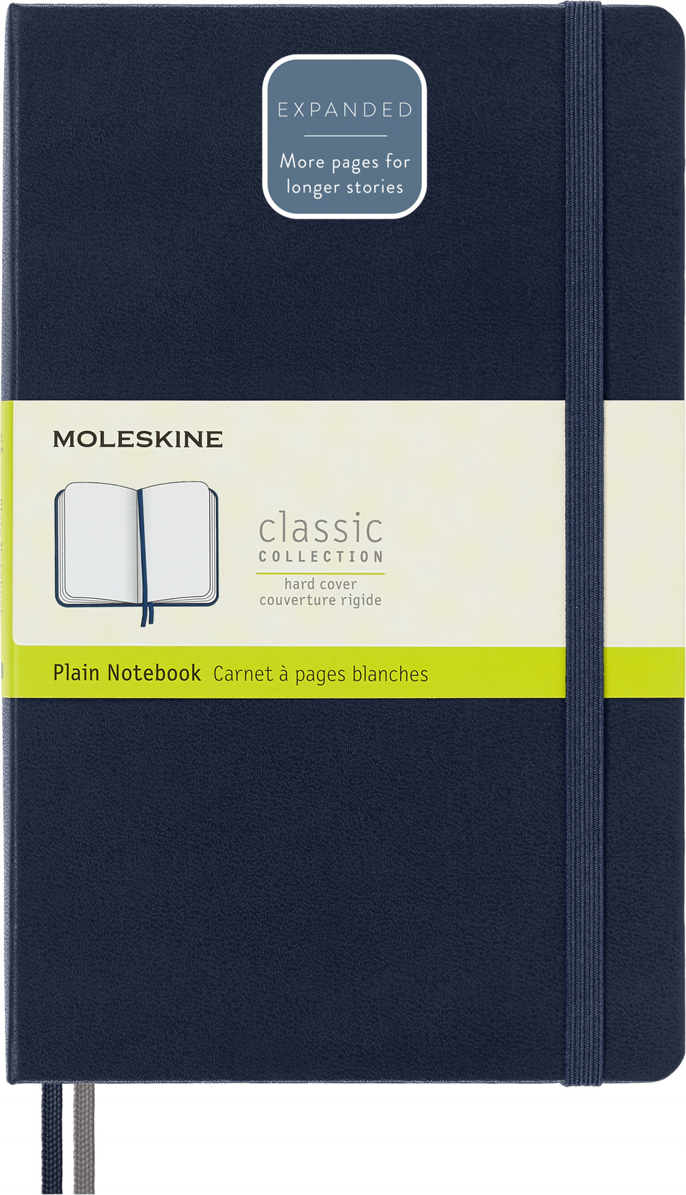 Блокнот Moleskine Classic Expended QP062EXPB20 130х210мм 400стр. нелинованный твердая обложка синий сапфир