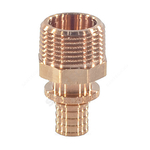 Муфта для PE-X труб аксиальная бронза Дн 16х1/2" НР RAUTITAN RX+ Rehau 14563111001