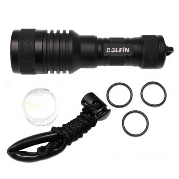 Фонарь DELFiN T15 1200 lm холодный свет