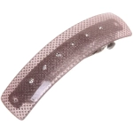 Заколка автомат «Lady Collection - Стразики», прямоуг., 6 цветов, 10*2,5см (Кокетка)