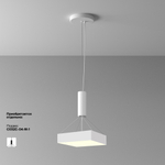 Потолочный светодиодный светильник Maytoni Zon C032CL-36W3K-SQ-W