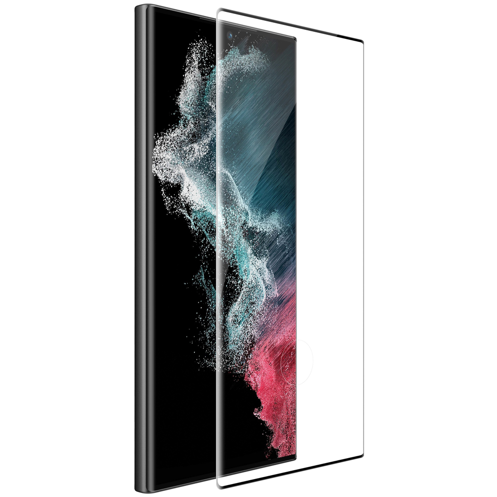 Защитное стекло с закругленными краями от Nillkin для Samsung Galaxy S23 Ultra, серия 3D CP+MAX Anti-Explosion Glass Screen Protector