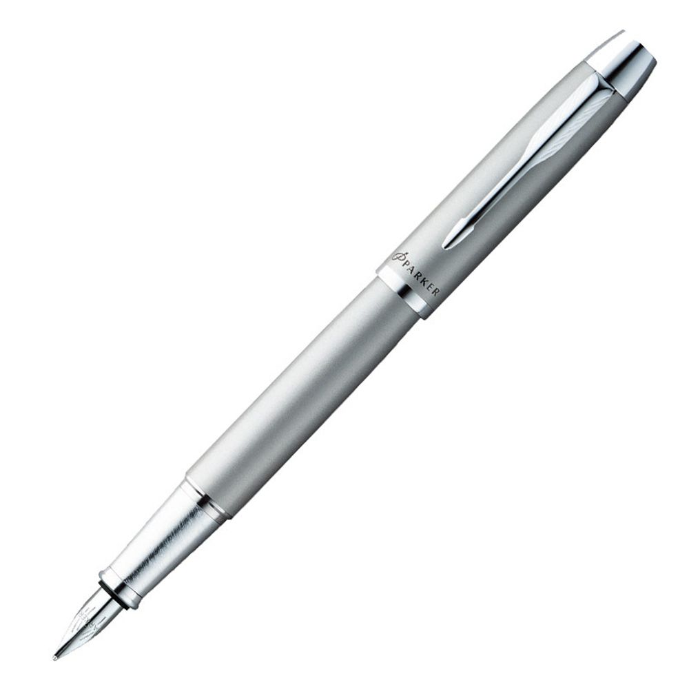 Перьевая ручка Parker IM Metal F221 Silver CT перо F (S0856200)