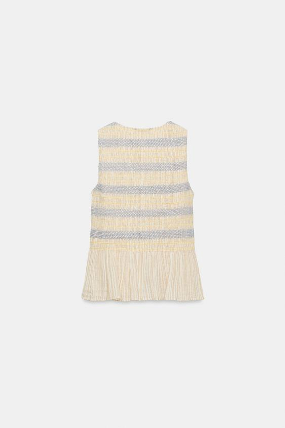 ZARA ТОП С ВЫШИВКОЙ И ФАКТУРНОЙ ОТДЕЛКОЙ, РАЗНОЦВЕТНЫЙ