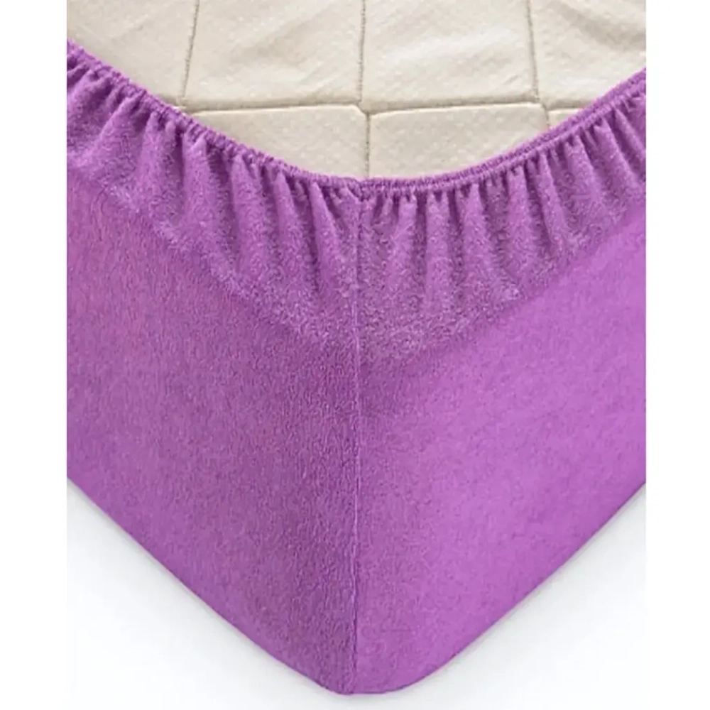 Простыня махра на резинке 140*200*20 Фиолетовый ТГ