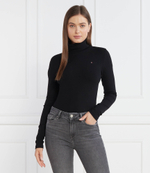 Гольф 5X2 RIB ROLL-NK LS Tommy Hilfiger - черный(WW0WW39826)