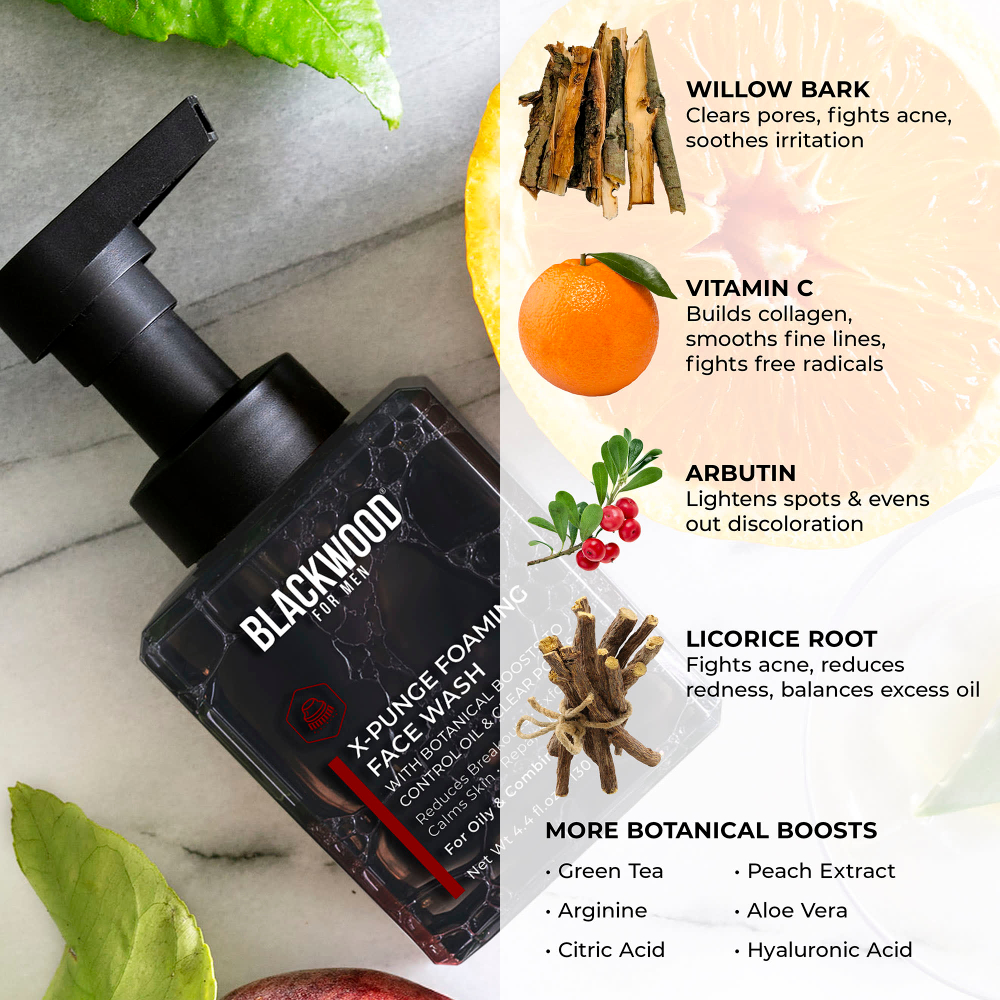 Blackwood For Men, X-Punge, пенка для умывания, для жирной и комбинированной кожи, 130 мл (4,4 жидк. унции)